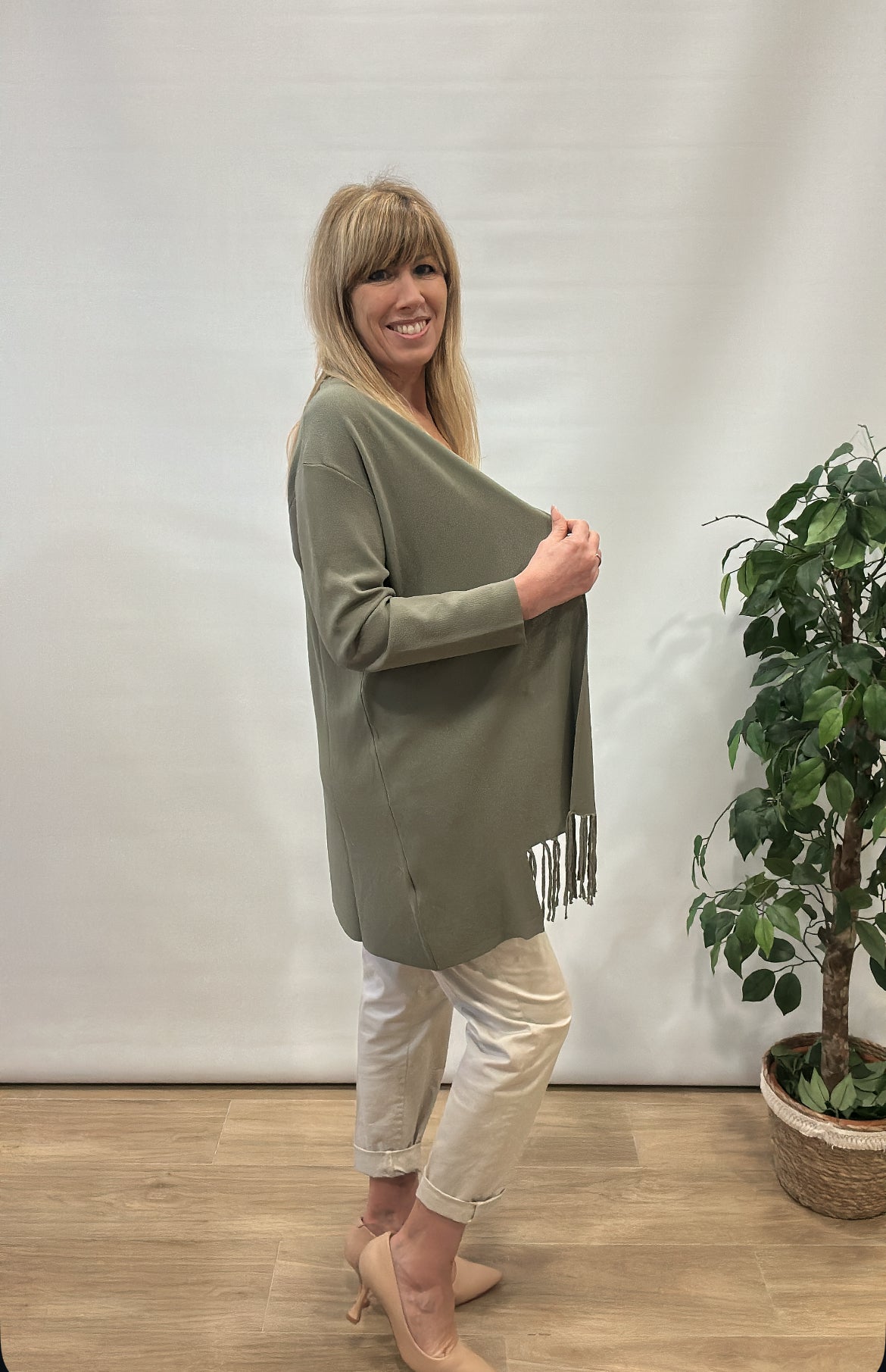 Cardigan frange