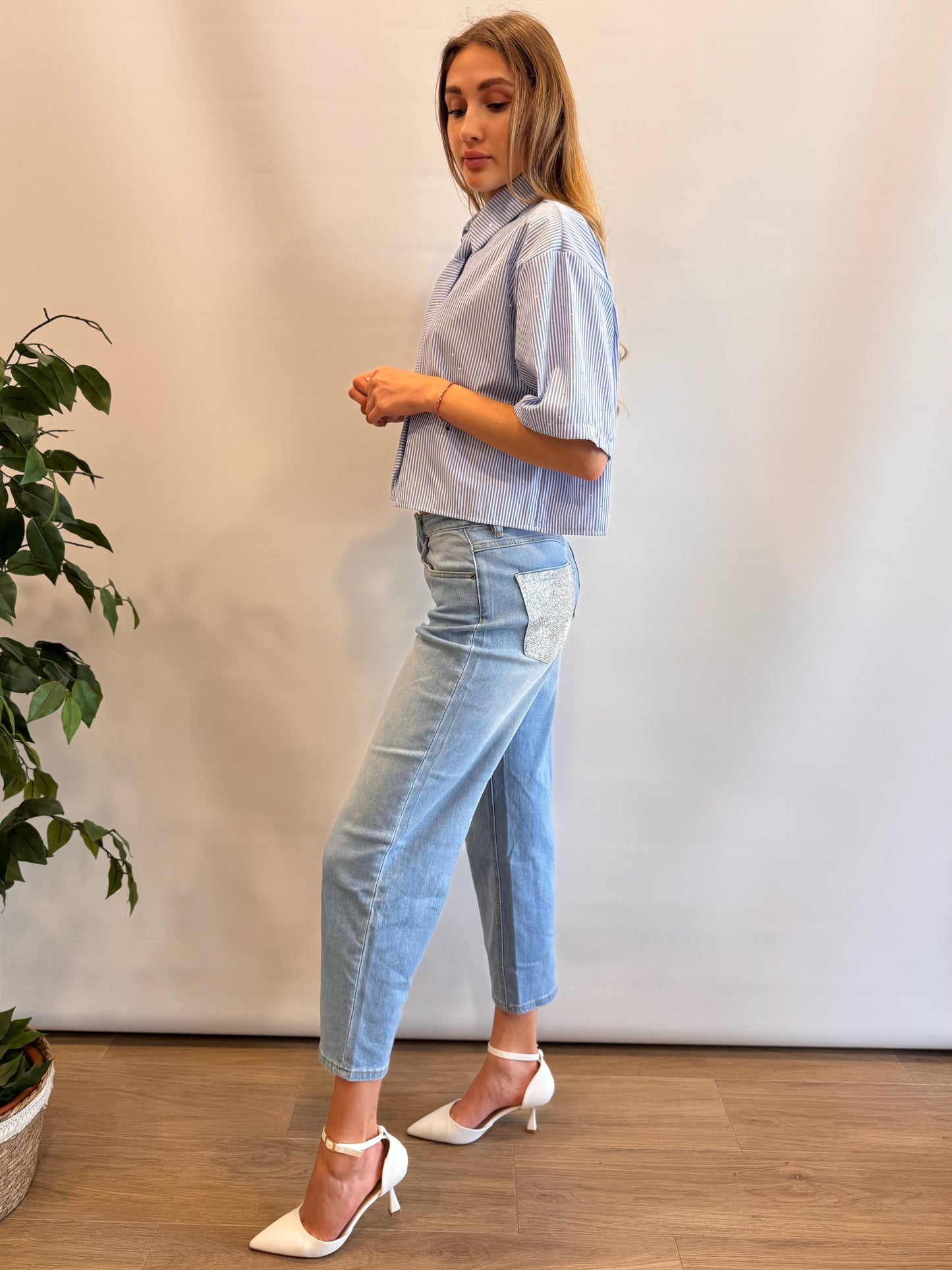 Jeans tasche brilli