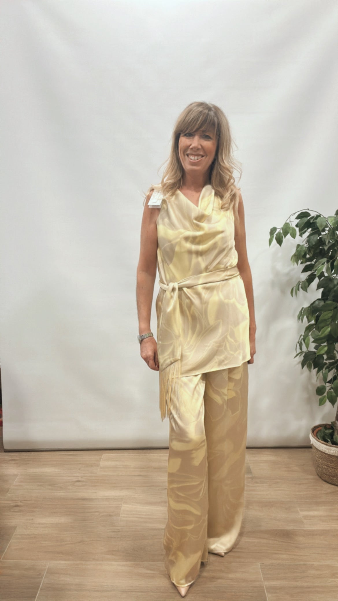 Blusa collo sciallato