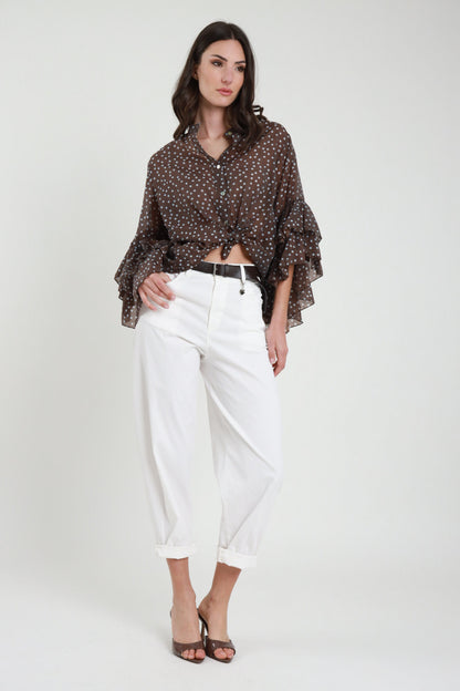 PANTALONE ''CUORICINO'' GABARDINA LEGGERA