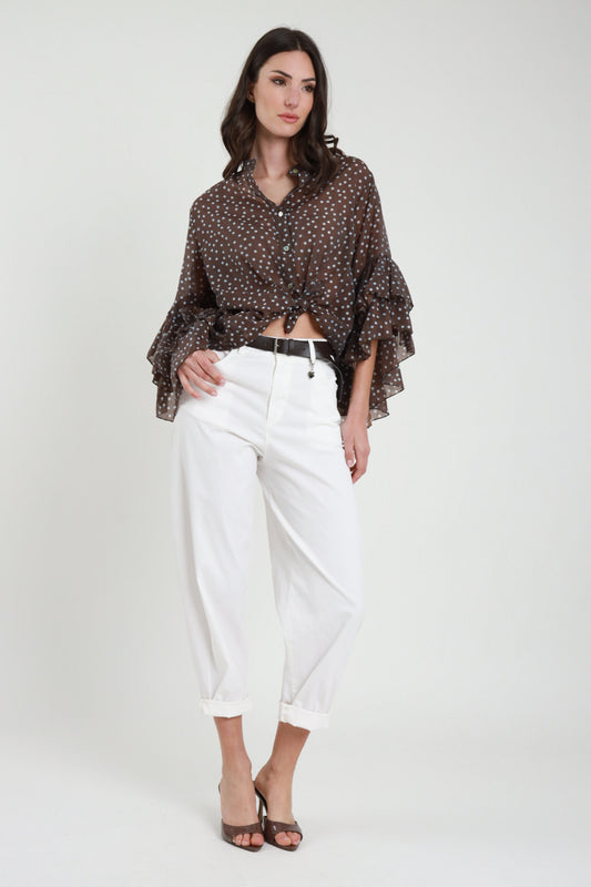 PANTALONE ''CUORICINO'' GABARDINA LEGGERA