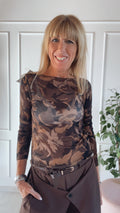 Maglia cashmere Flowers
