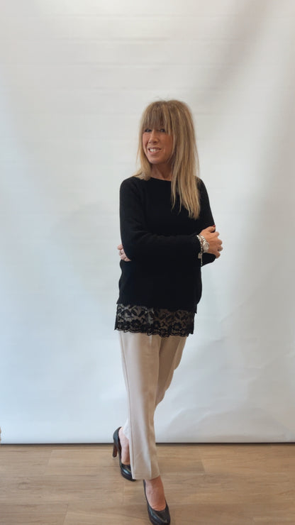 MAGLIA PIZZO SUL FONDO