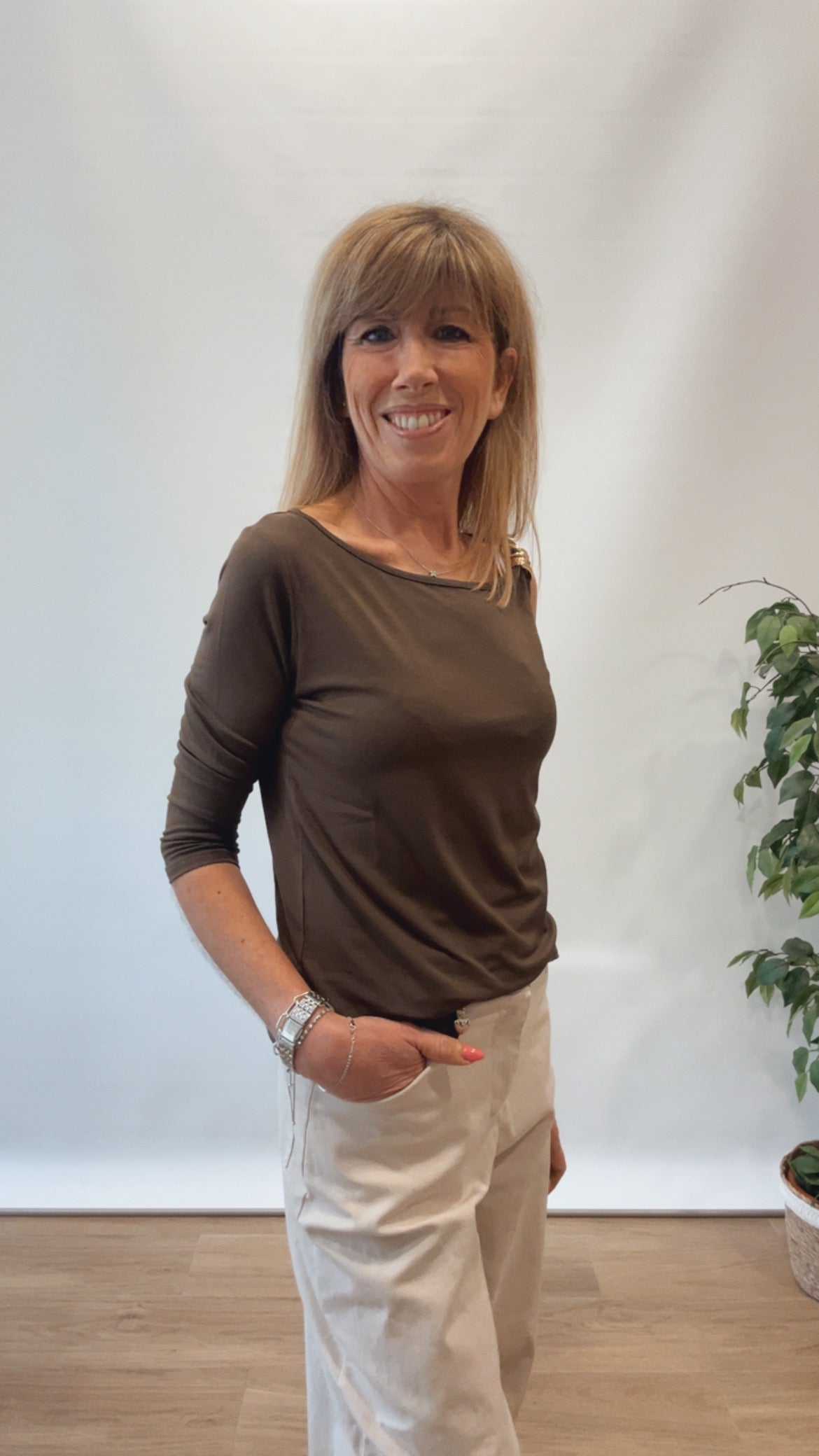 Maglia 3/4 con accessorio