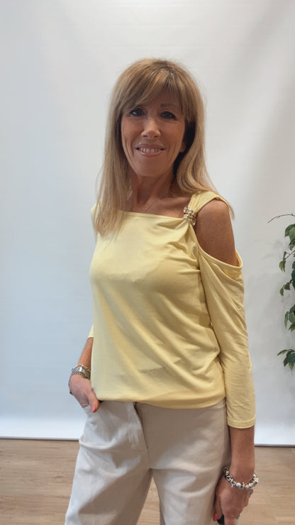 Maglia 3/4 con accessorio