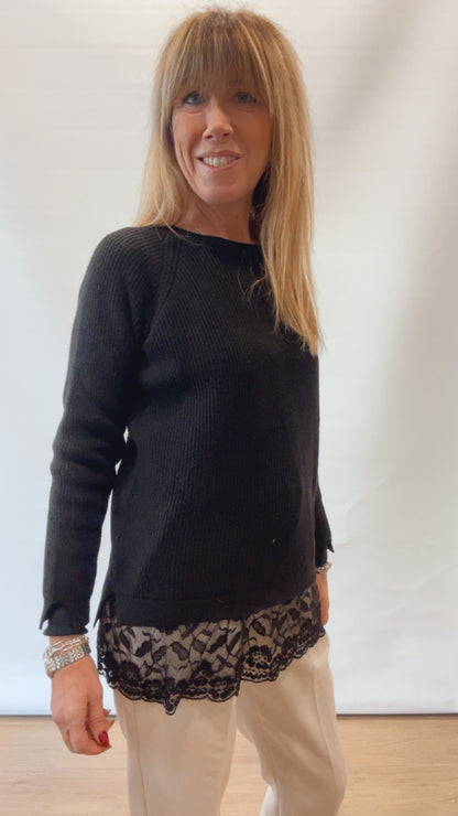 MAGLIA PIZZO SUL FONDO