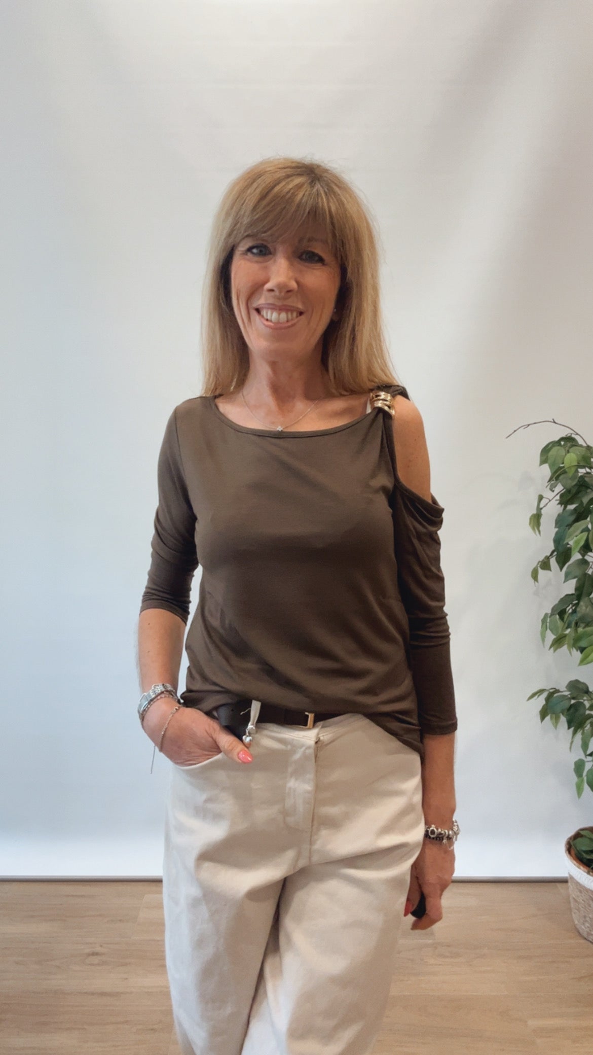 Maglia 3/4 con accessorio