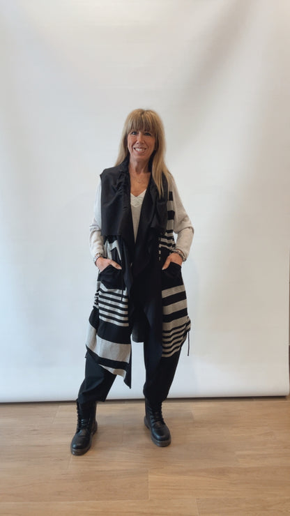 Gilet lungo smanicato