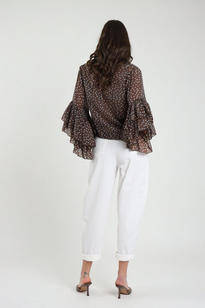 PANTALONE ''CUORICINO'' GABARDINA LEGGERA
