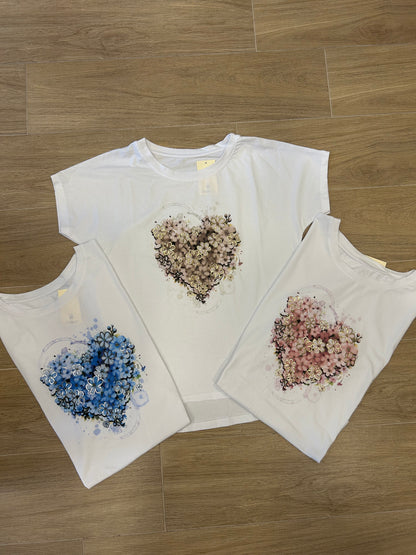 T shirt cuore Margherita