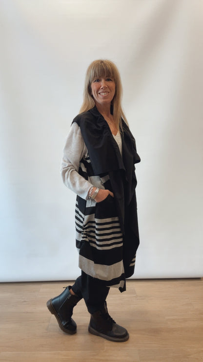 Gilet lungo smanicato