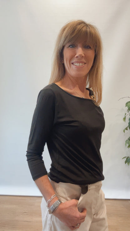 Maglia 3/4 con accessorio