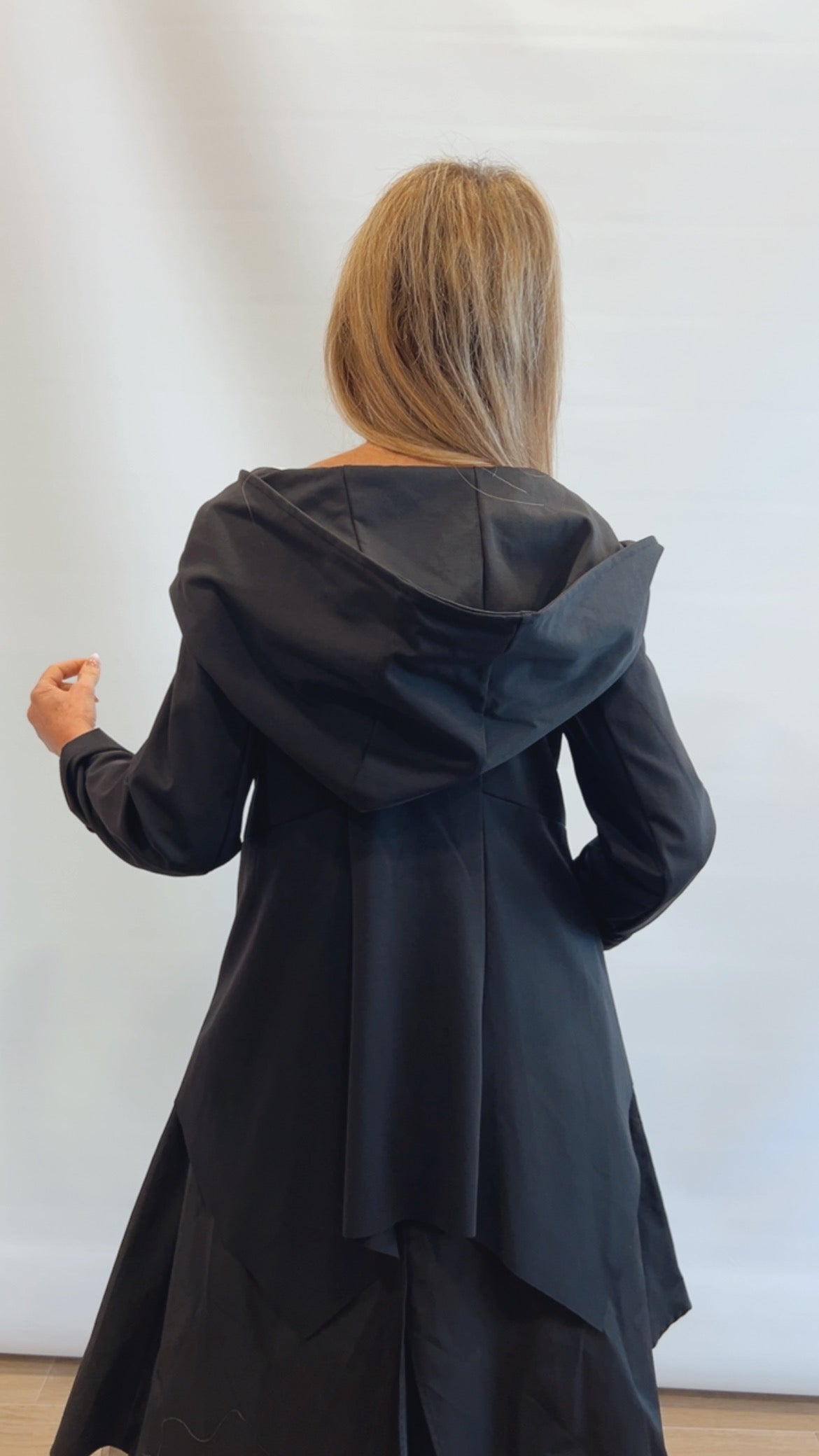 Giacca zip con cappuccio