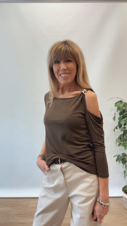 Maglia 3/4 con accessorio