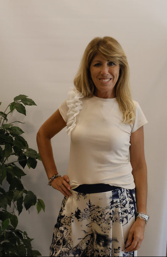 Maglia volant tulle