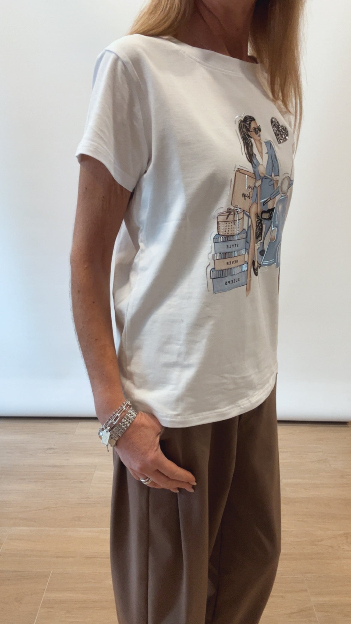 T-shirt woman vespa