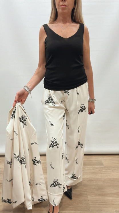 Pantalone ricamato