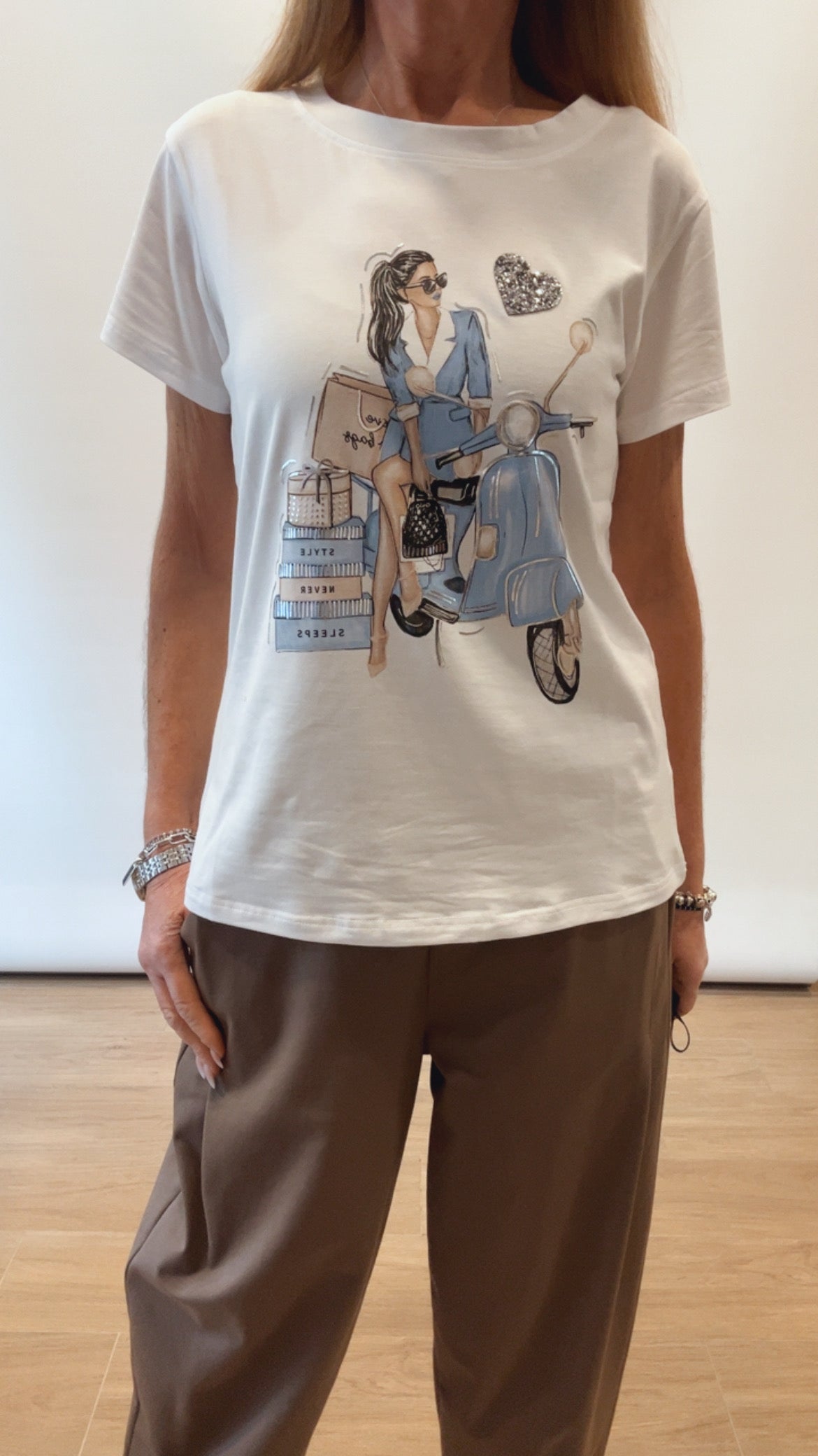 T-shirt woman vespa
