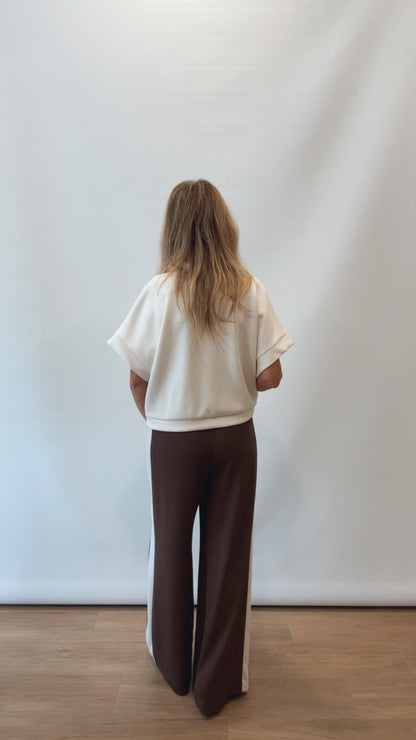 Pantalone fluido con banda