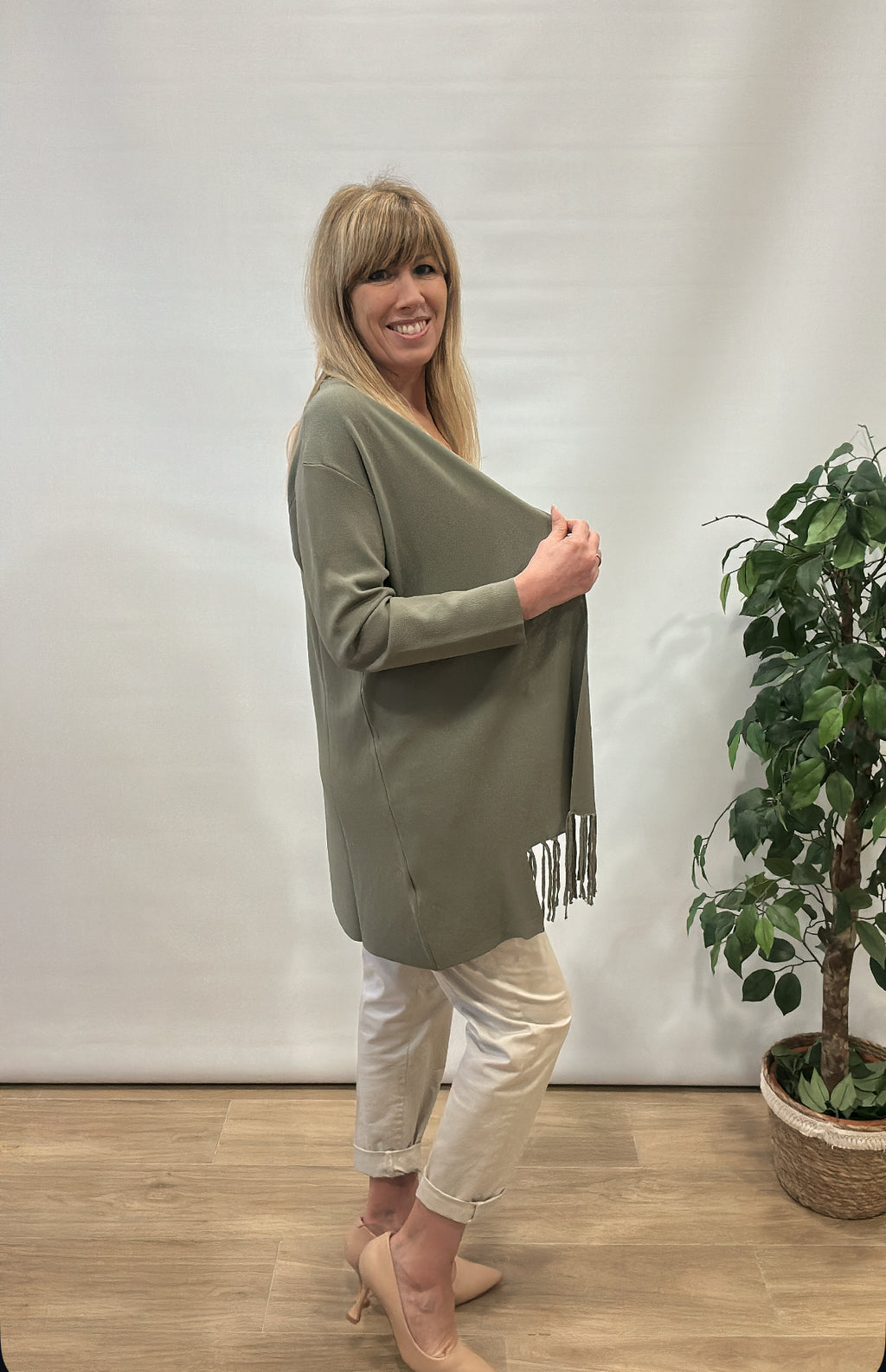 Cardigan frange