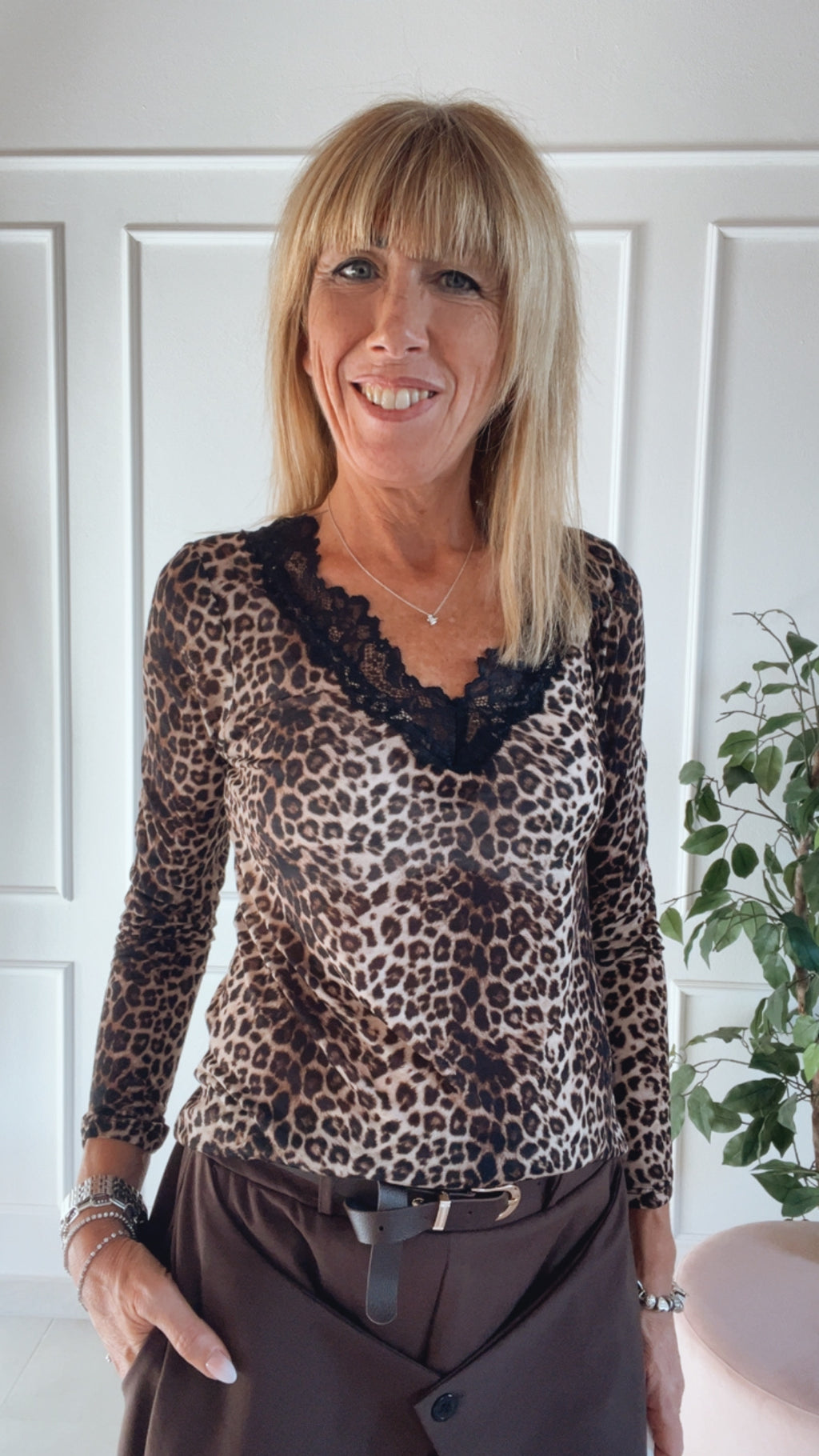 Maglia cashmere Animalier