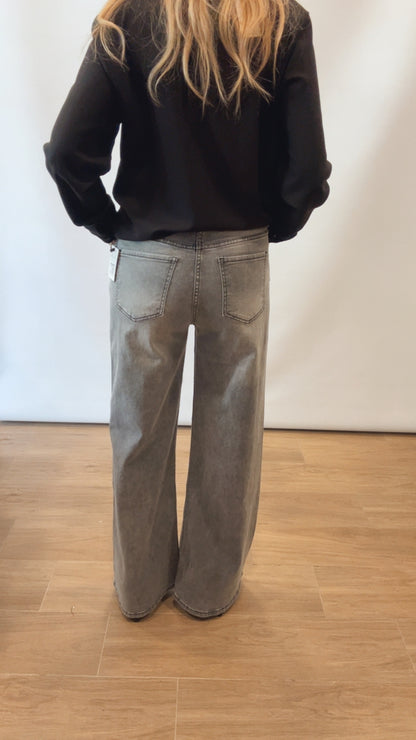 Jeans grigio borchie