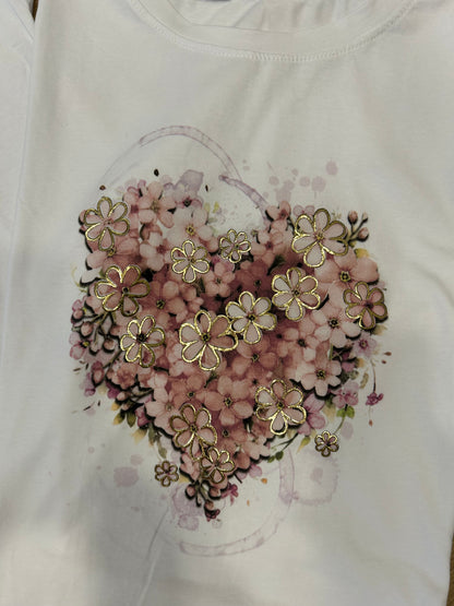 T shirt cuore Margherita