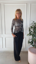 Maglia cashmere Wind animalier