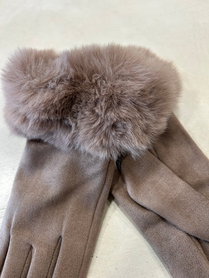 Guanti eco pelliccia