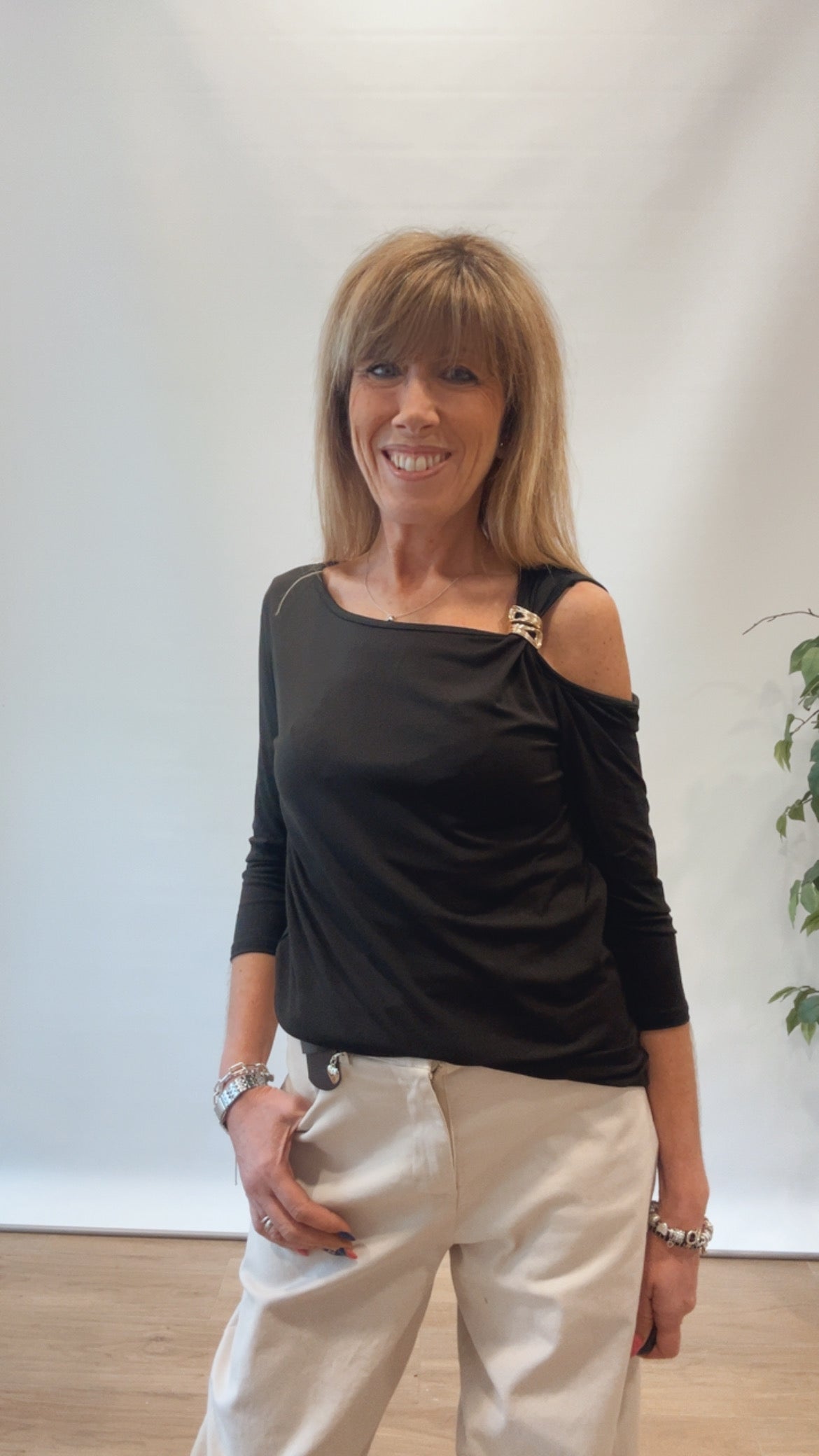 Maglia 3/4 con accessorio