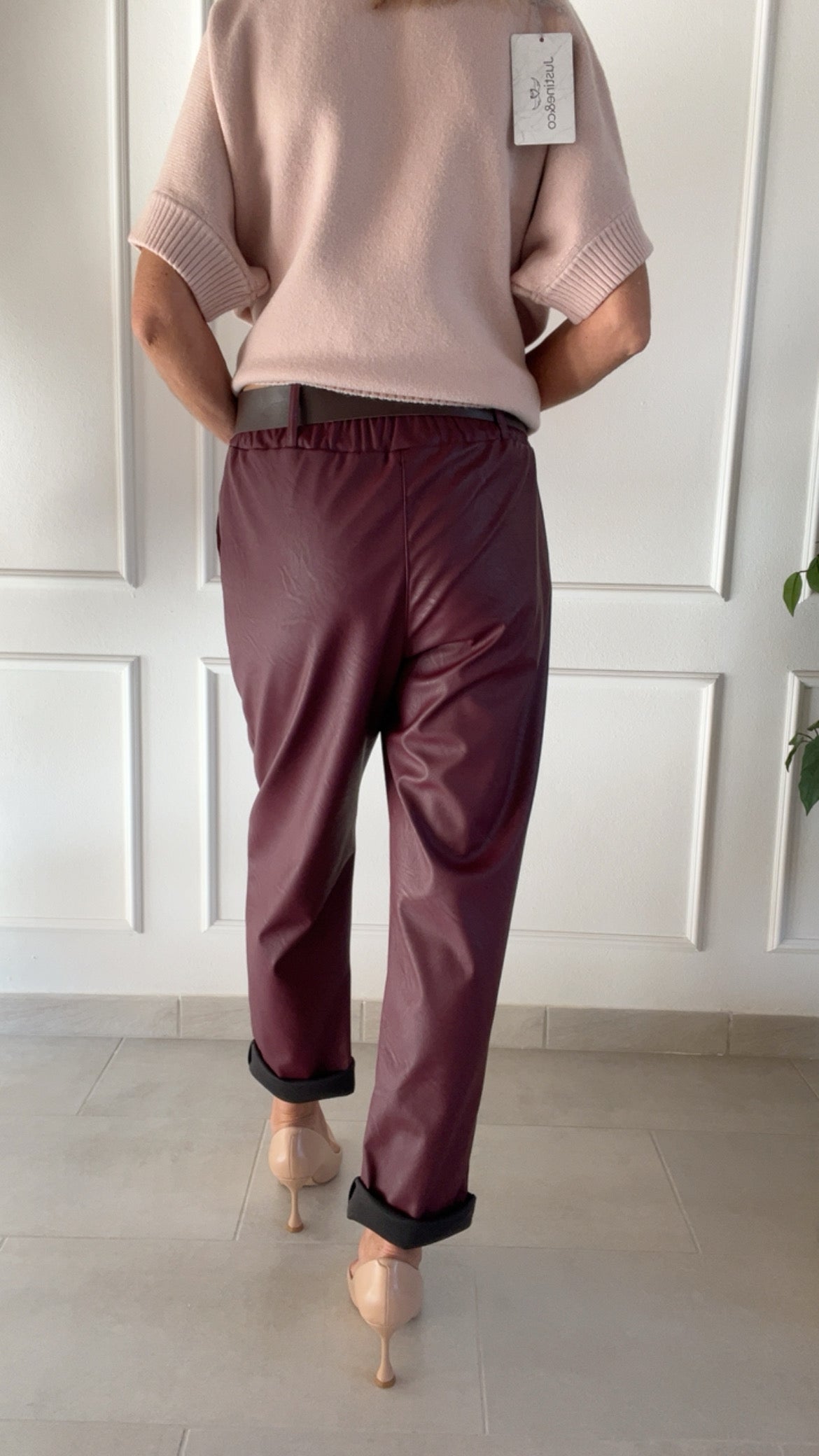 Pantalone Madrid ecopelle