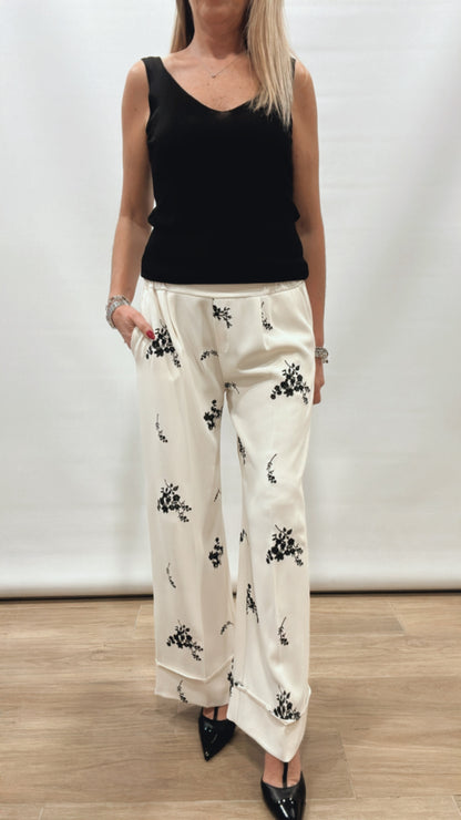 Pantalone ricamato