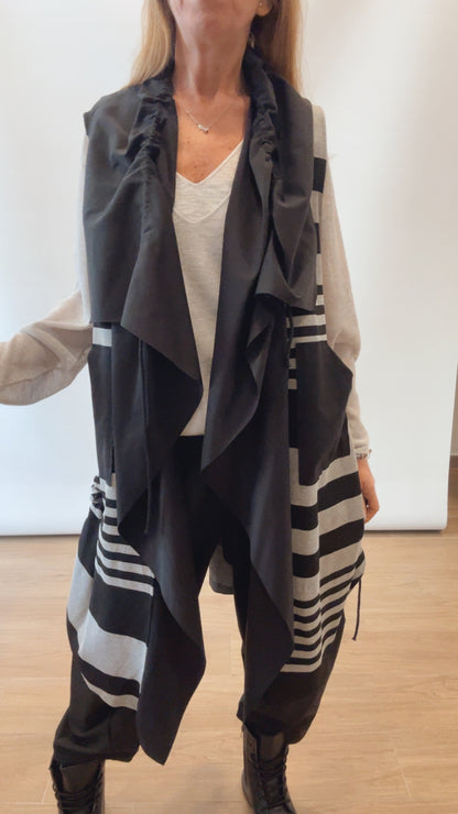 Gilet lungo smanicato