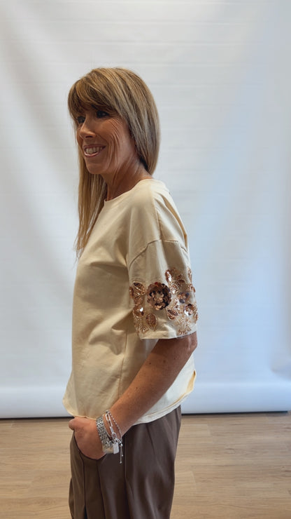 T-shirt Paillettes