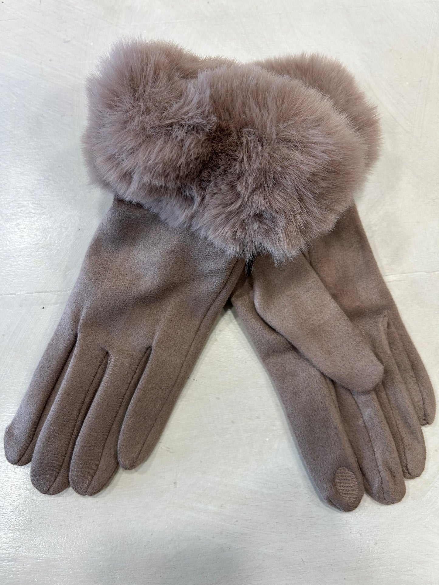 Guanti eco pelliccia