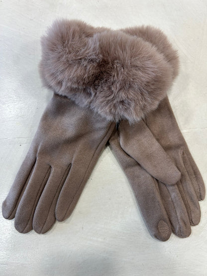 Guanti eco pelliccia